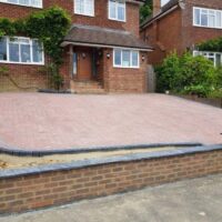 Block paving red brick 2 North Yorkshire