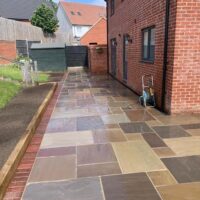 Indian sandstone patio North Yorkshire