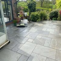 Stone patio North Yorkshire